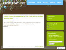 Tablet Screenshot of freshfeathers.wordpress.com