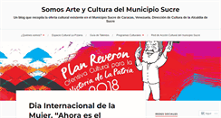 Desktop Screenshot of culturasucre.wordpress.com