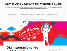 Tablet Screenshot of culturasucre.wordpress.com