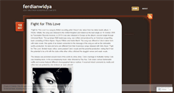 Desktop Screenshot of ferdianwidya.wordpress.com