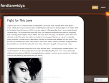Tablet Screenshot of ferdianwidya.wordpress.com