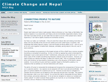 Tablet Screenshot of climatenepal.wordpress.com