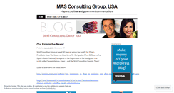 Desktop Screenshot of masconsultinggroupusa.wordpress.com