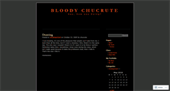 Desktop Screenshot of chucrute.wordpress.com