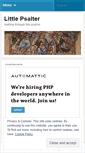 Mobile Screenshot of littlepsalter.wordpress.com