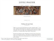 Tablet Screenshot of littlepsalter.wordpress.com