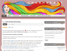 Tablet Screenshot of charmheart.wordpress.com