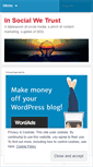 Mobile Screenshot of insocialwetrust.wordpress.com