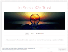 Tablet Screenshot of insocialwetrust.wordpress.com