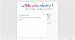 Desktop Screenshot of howsociable.wordpress.com
