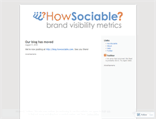 Tablet Screenshot of howsociable.wordpress.com