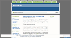 Desktop Screenshot of medzonesingapore.wordpress.com