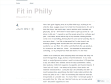 Tablet Screenshot of fitinphilly.wordpress.com