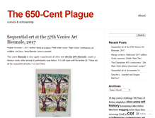 Tablet Screenshot of 650centplague.wordpress.com