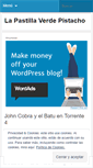 Mobile Screenshot of lapastillaverdepistacho.wordpress.com
