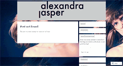 Desktop Screenshot of alexandrajasper.wordpress.com