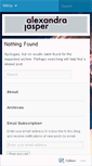 Mobile Screenshot of alexandrajasper.wordpress.com