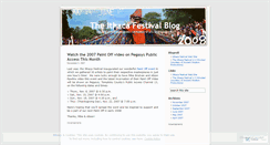 Desktop Screenshot of ithacafestival.wordpress.com