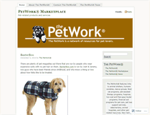 Tablet Screenshot of petworkmarketplace.wordpress.com