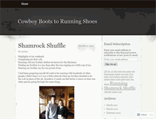 Tablet Screenshot of cowboybootstorunningshoes.wordpress.com