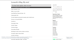 Desktop Screenshot of leonardocruz18.wordpress.com