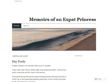 Tablet Screenshot of expatprincess.wordpress.com