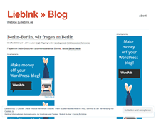 Tablet Screenshot of lieblnk.wordpress.com