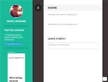 Tablet Screenshot of bekkileonard.wordpress.com