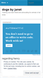 Mobile Screenshot of dogsbyjanet.wordpress.com