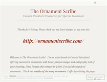 Tablet Screenshot of ornamentscribe.wordpress.com