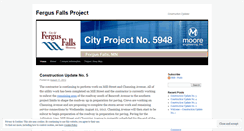 Desktop Screenshot of fergusfallsproject.wordpress.com