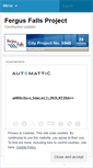 Mobile Screenshot of fergusfallsproject.wordpress.com