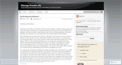 Desktop Screenshot of massagepractice.wordpress.com