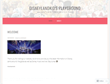 Tablet Screenshot of disneylandkid.wordpress.com