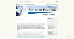 Desktop Screenshot of futureofplanning.wordpress.com