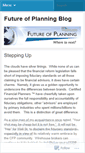 Mobile Screenshot of futureofplanning.wordpress.com
