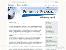 Tablet Screenshot of futureofplanning.wordpress.com