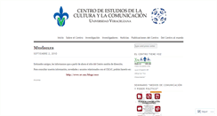 Desktop Screenshot of culturaycomunicacionuv.wordpress.com