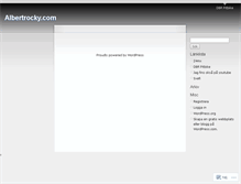 Tablet Screenshot of albertrocky.wordpress.com