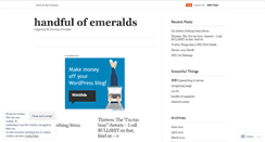 Desktop Screenshot of handfulofemeralds.wordpress.com
