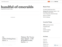 Tablet Screenshot of handfulofemeralds.wordpress.com