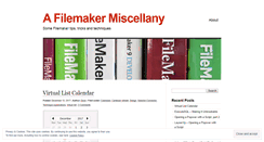 Desktop Screenshot of filemakermisc.wordpress.com