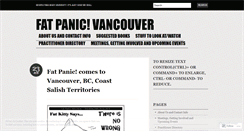 Desktop Screenshot of fatpanic.wordpress.com