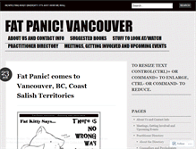 Tablet Screenshot of fatpanic.wordpress.com