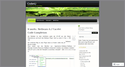 Desktop Screenshot of code4j.wordpress.com