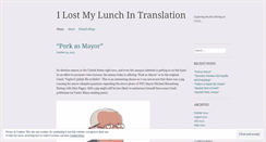 Desktop Screenshot of lostlunch.wordpress.com