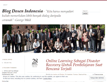 Tablet Screenshot of dosenindonesia.wordpress.com