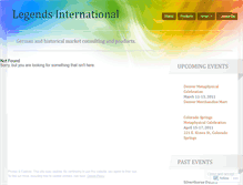 Tablet Screenshot of legendsinternational.wordpress.com