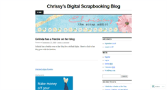 Desktop Screenshot of chrissyscrapaddict.wordpress.com