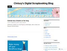 Tablet Screenshot of chrissyscrapaddict.wordpress.com